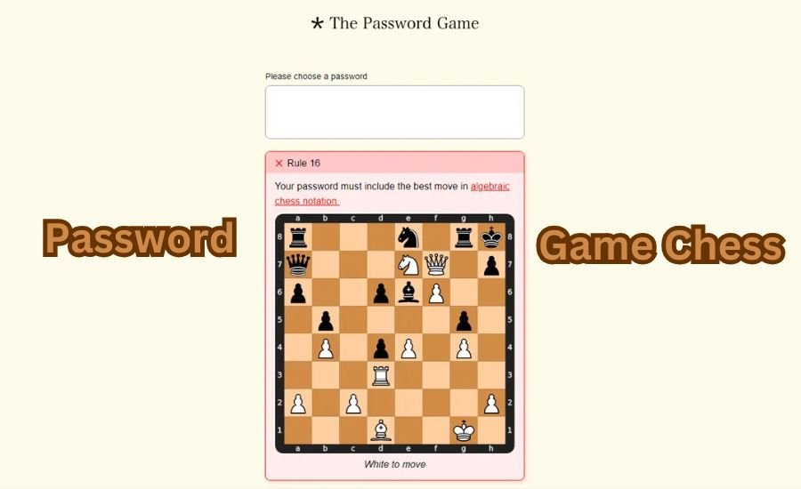 Password Game Chess